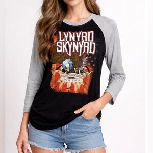 Lynyrd Skynyrd Ragland Top Band Tee Size Large